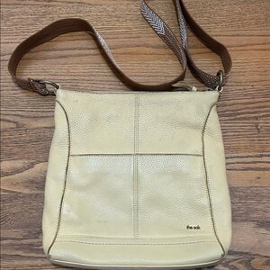 The Sak Cream and Brown Shoulder Bag
